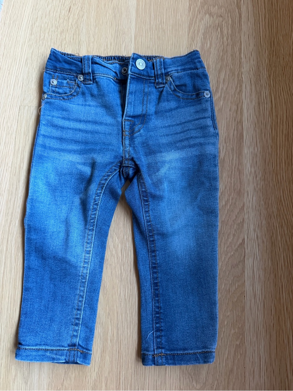 7 For All Mankind 12 Month Old Blue Stretch Denim Jeans